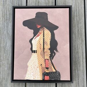 Framed Fashion Portrait Wall Art